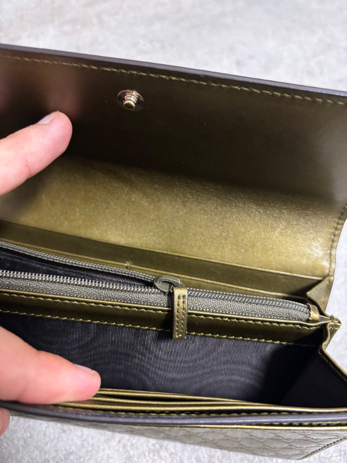 Cartera Charol Gucci ‘Guccissima’ Long Wallet 00s Vintage