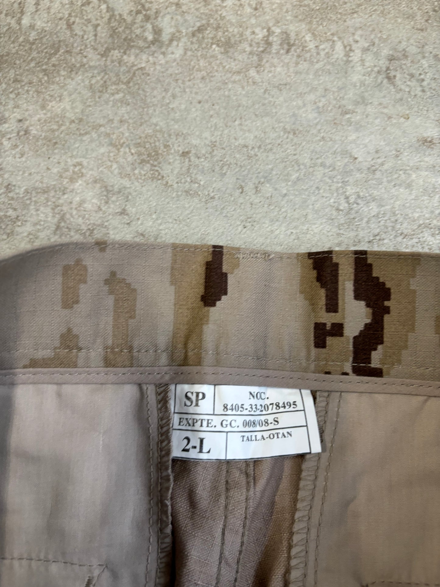 Pantalones Cargo Militares Camuflaje - L