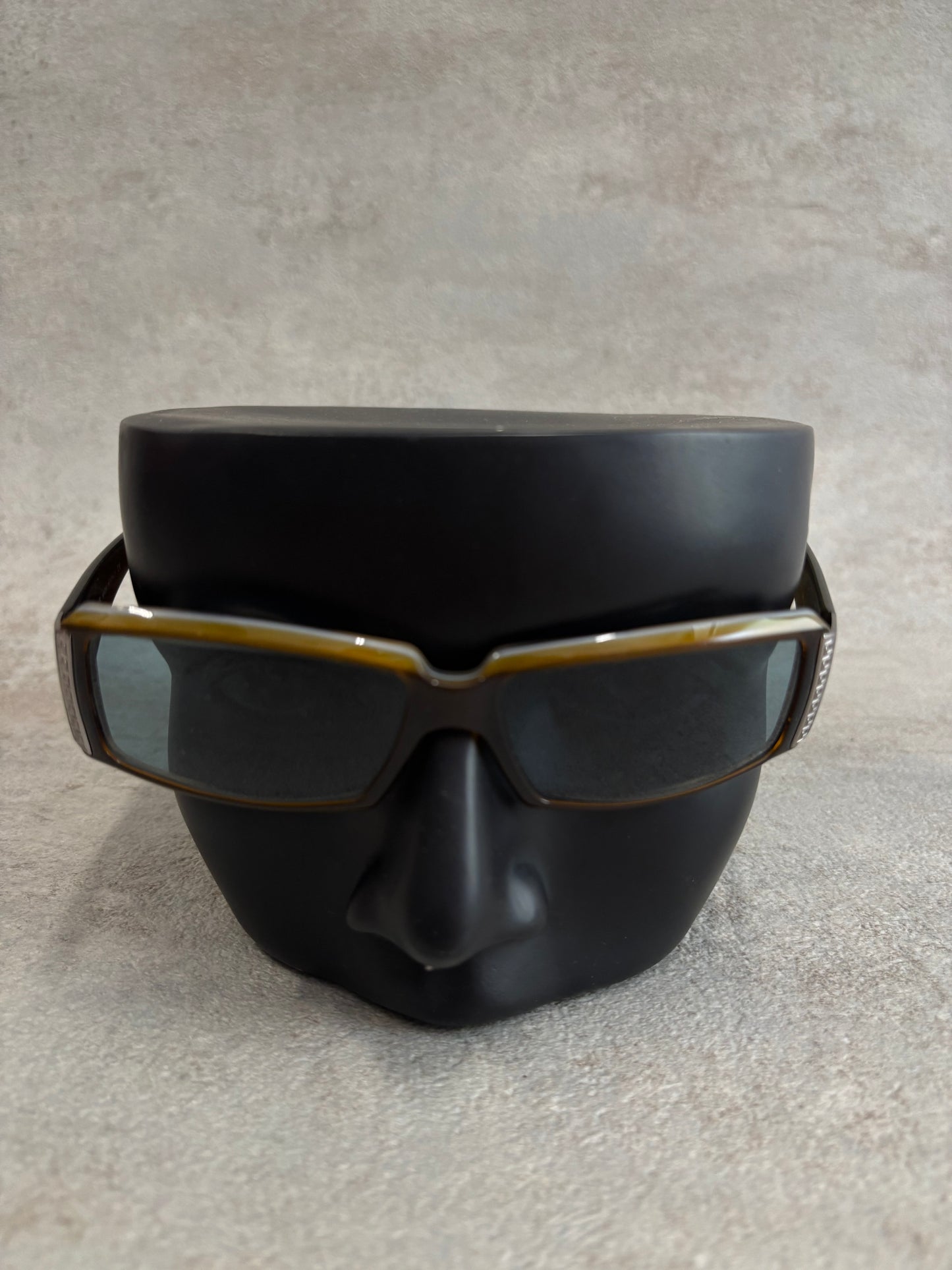 Gafas Rectangulares Versace Cristales Transparentes 00s Vintage