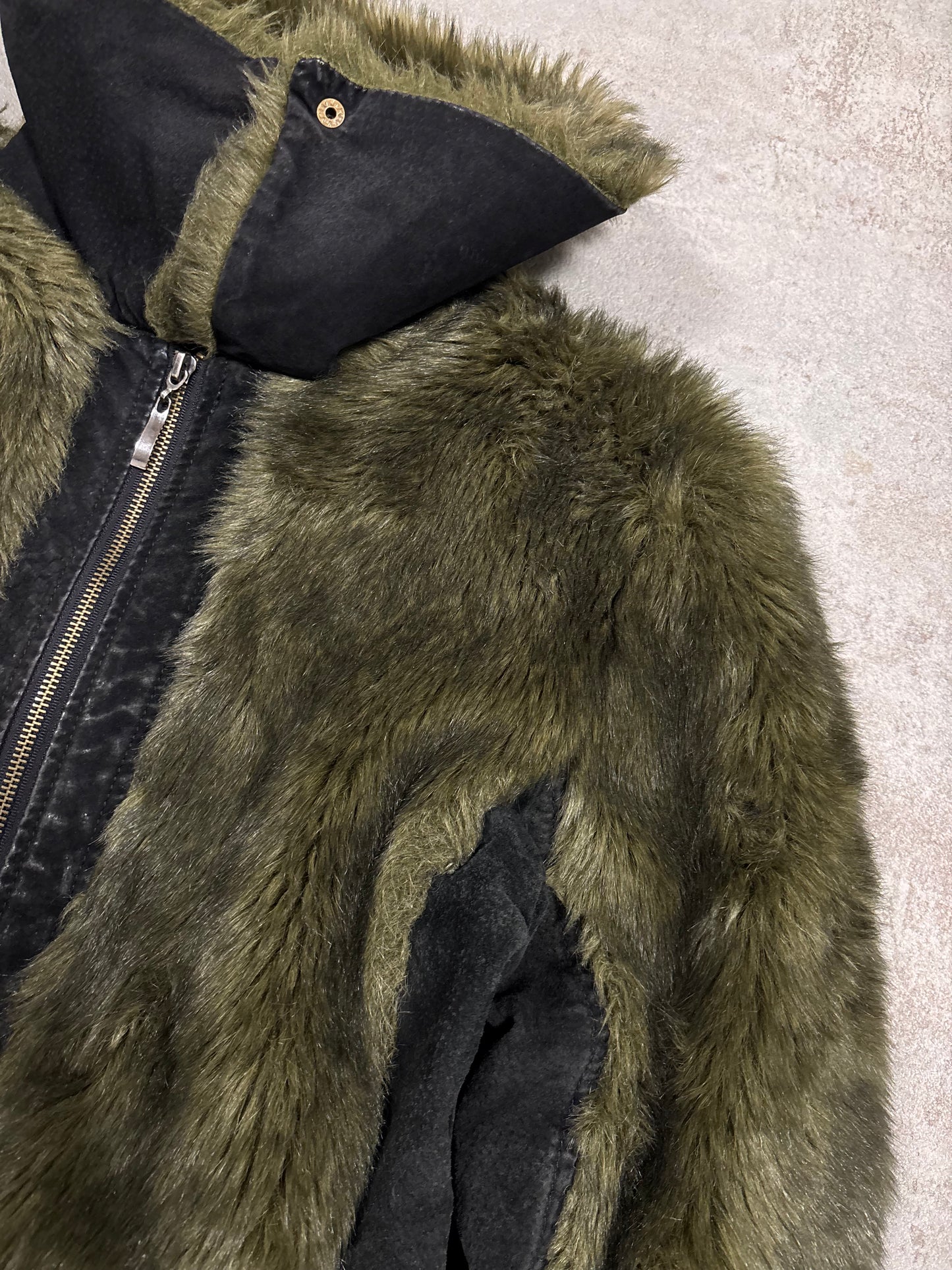 Chaqueta ‘Faux Fur’ Cuello Convertible Balmain 00s Vintage - M Woman