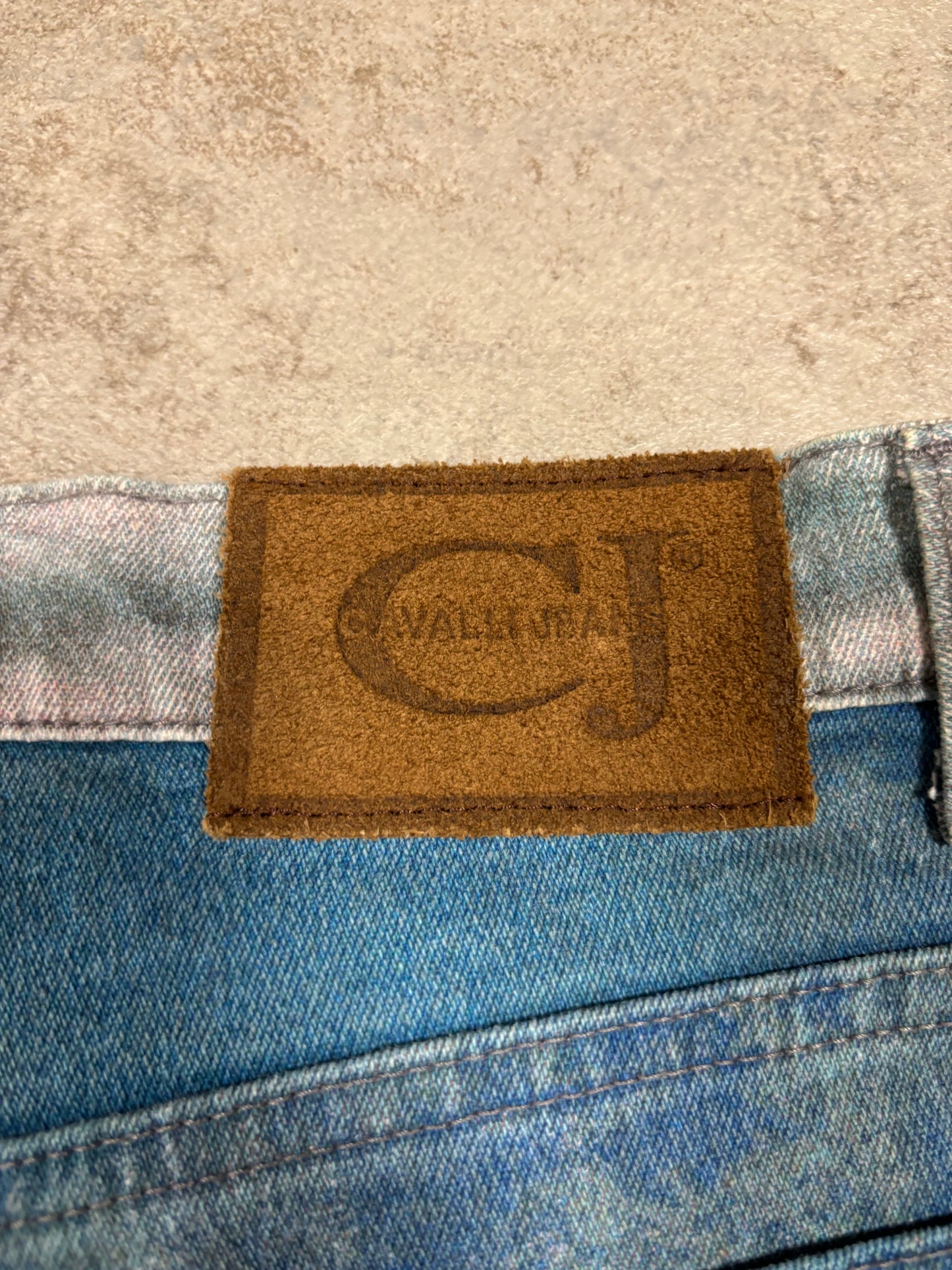 Pantalones Coral Reef Print Cavalli Jeans 1999 Vintage - S