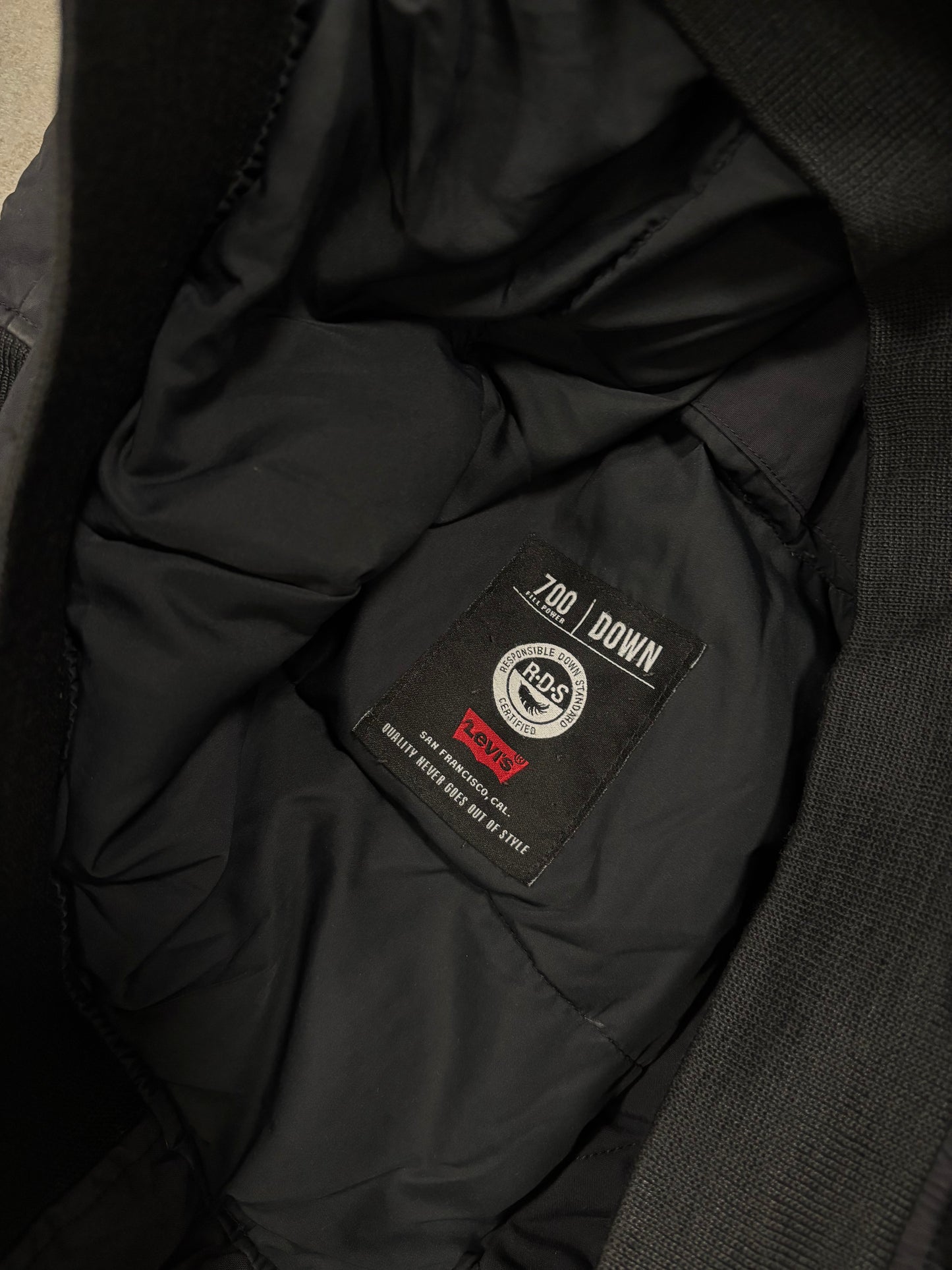Chaqueta Bomber Fur Levi’s 00s Vintage - M