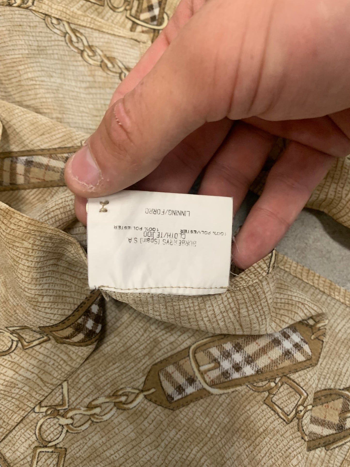 Camisa Seda Vintage Burberry 80’s - L (W)