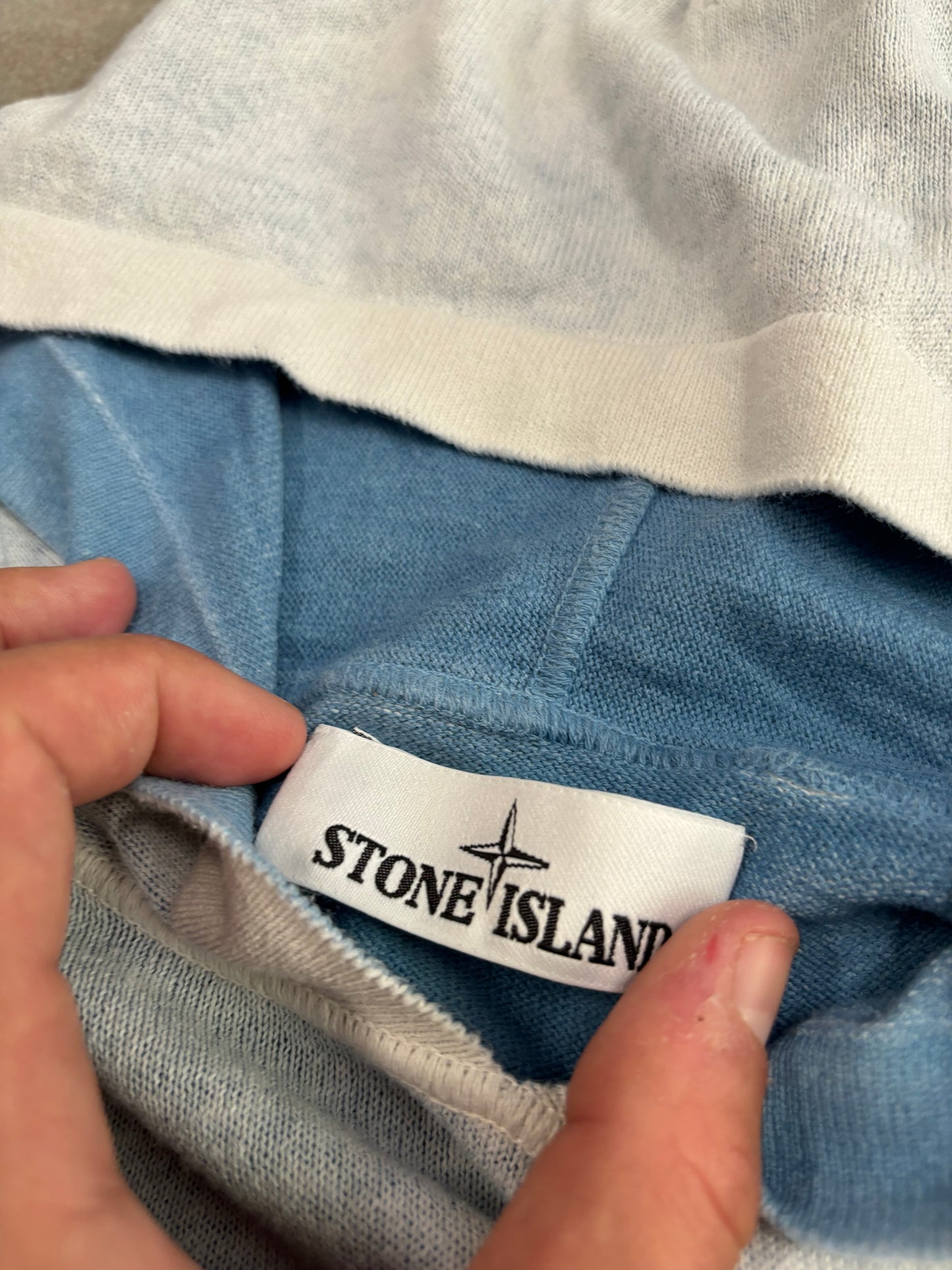 Jersey Hooded ‘Hand Sprayed’ Stone Island SS18 - M