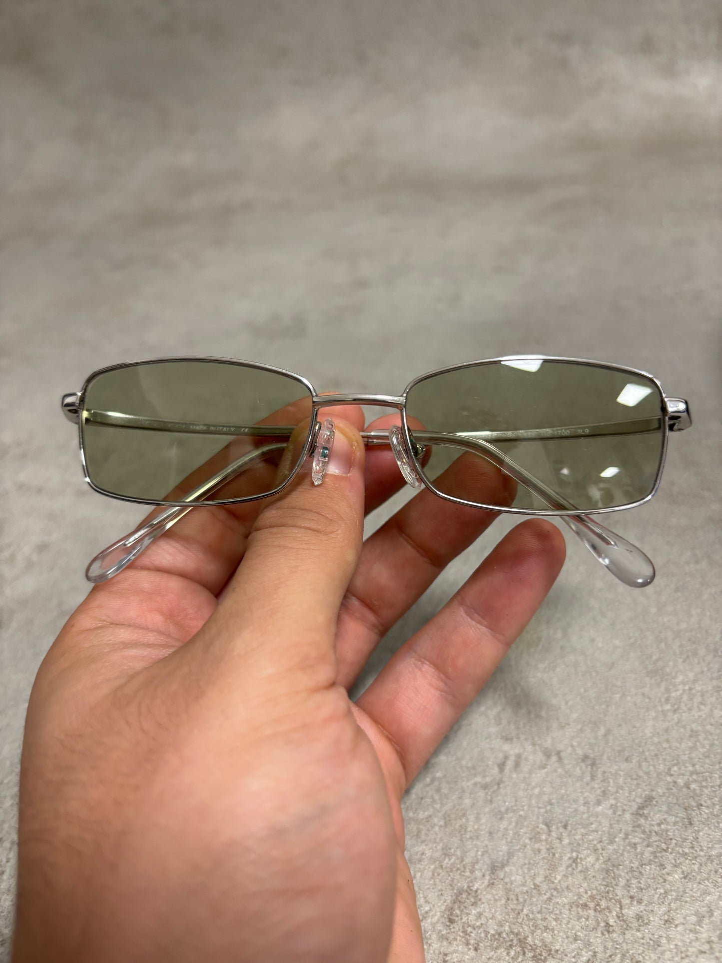 Gafas Rectangulares Metálicas Gucci 00s Vintage