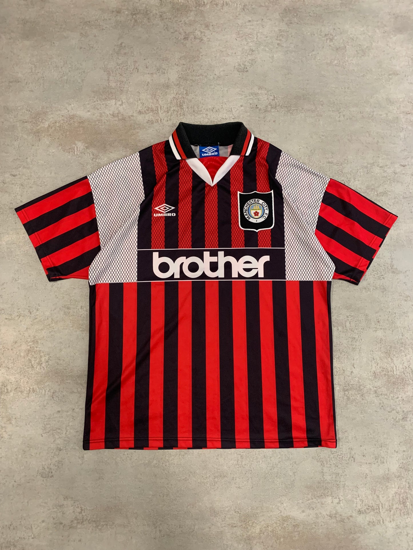 Camiseta Fútbol Vintage Umbro Manchester City 1995/96 Away Kit - XL