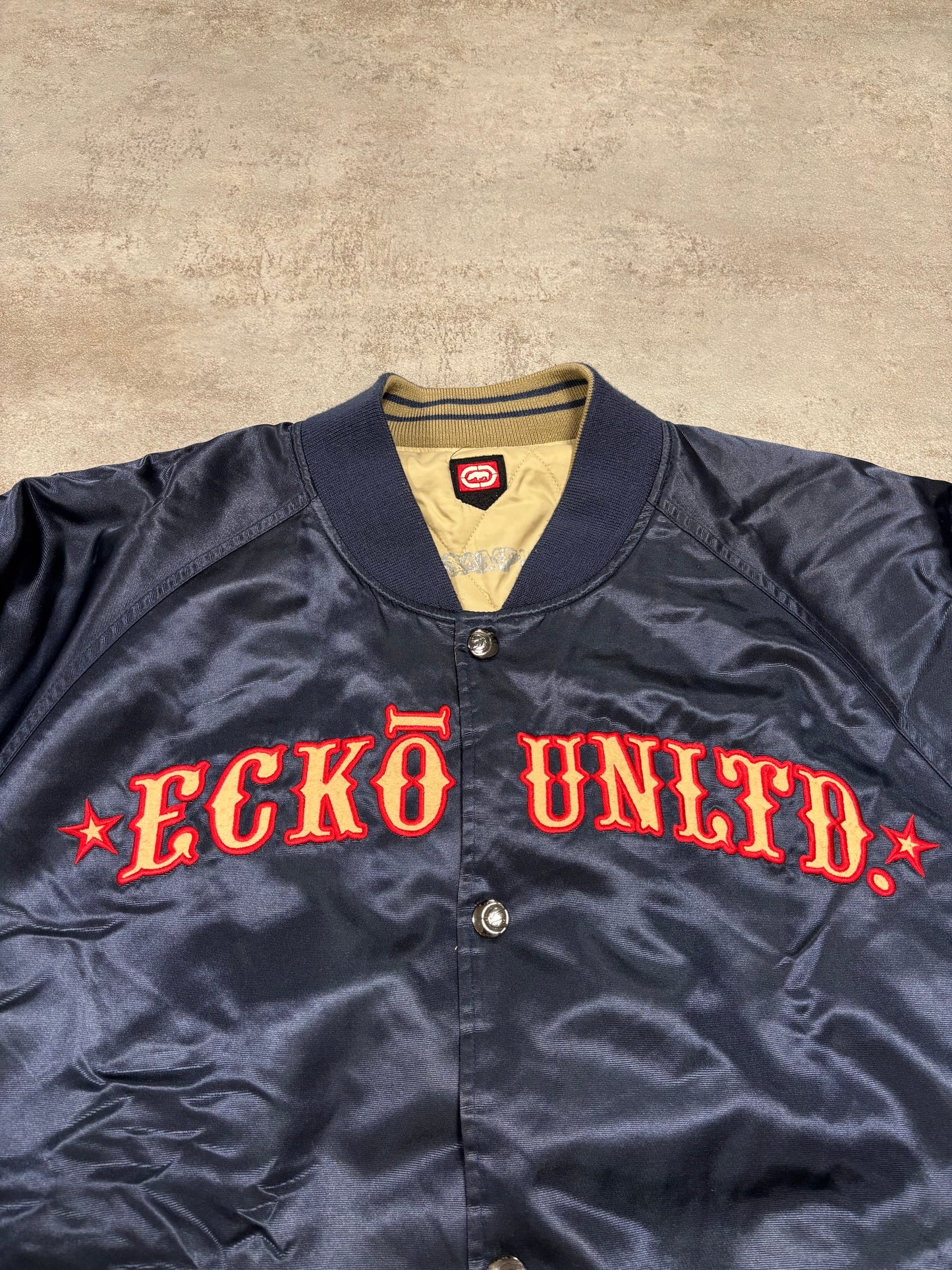 Chaqueta Hip Hop Sample Reversible Bomber Ecko Unltd 90s Vintage - L