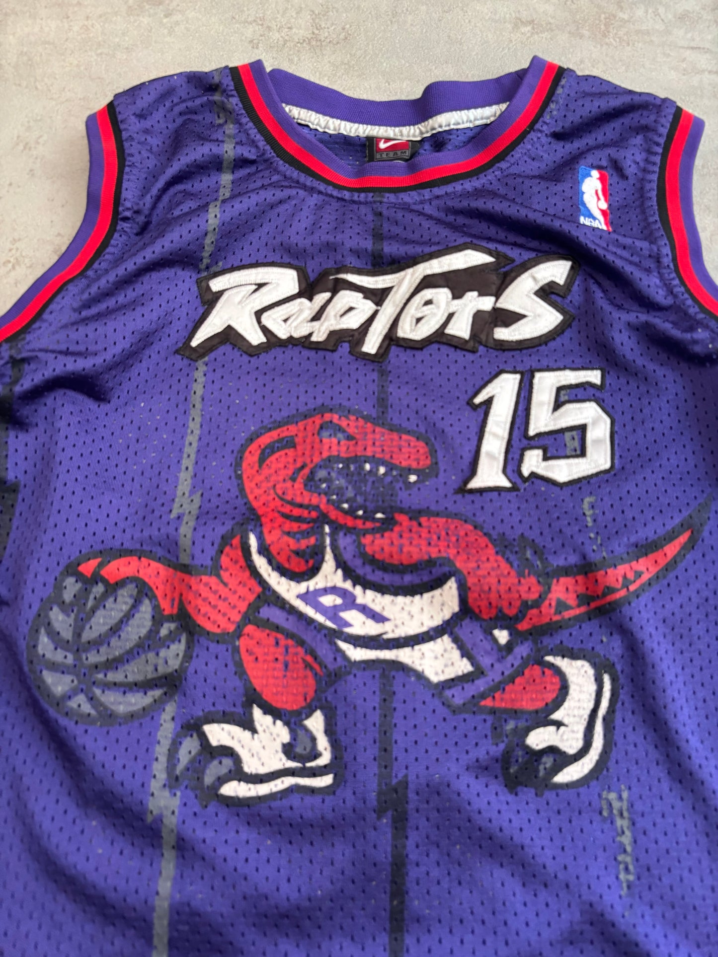 Camiseta Bootleg ‘Vince Carter 15’ Raptors 1998/99 Vintage - S