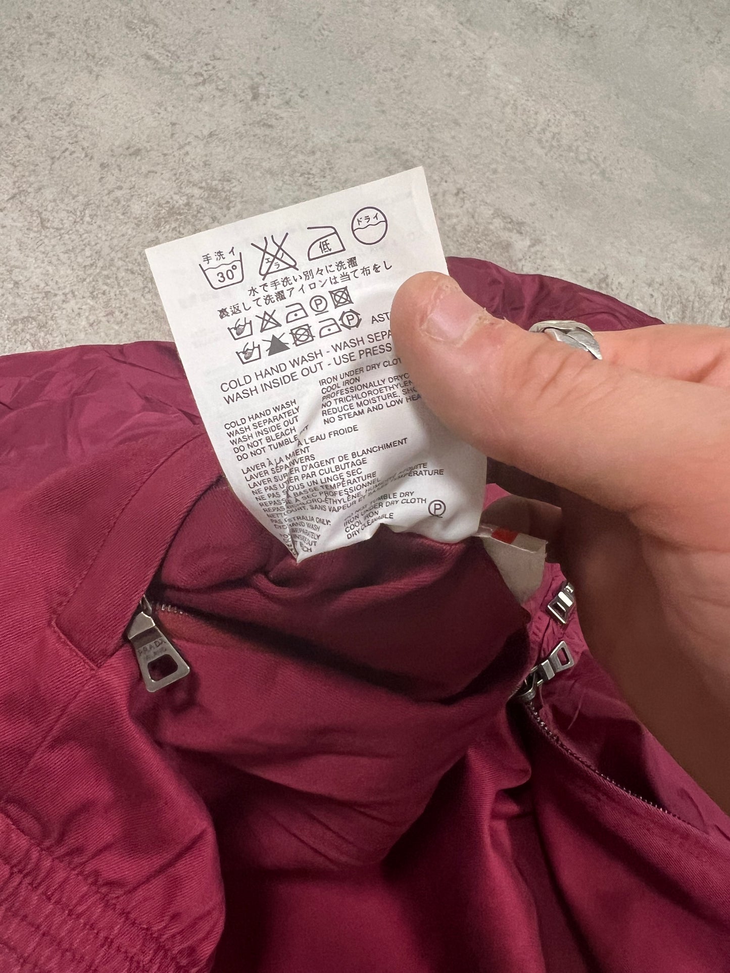 Chaqueta Bomber Reversible Vintage Prada Challenge 2003 - S