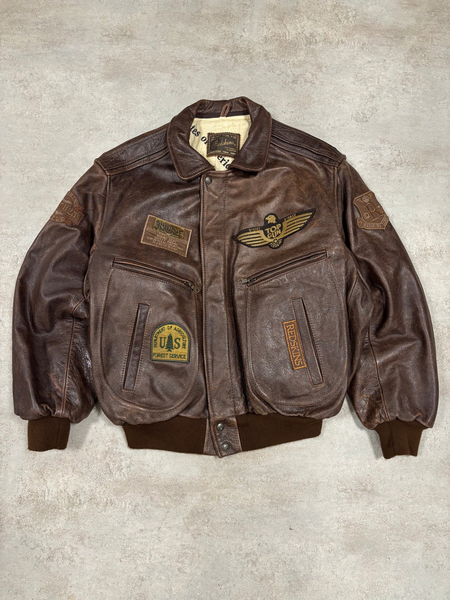 Chaqueta Cuero B32 Redskins 00s Vintage - XL