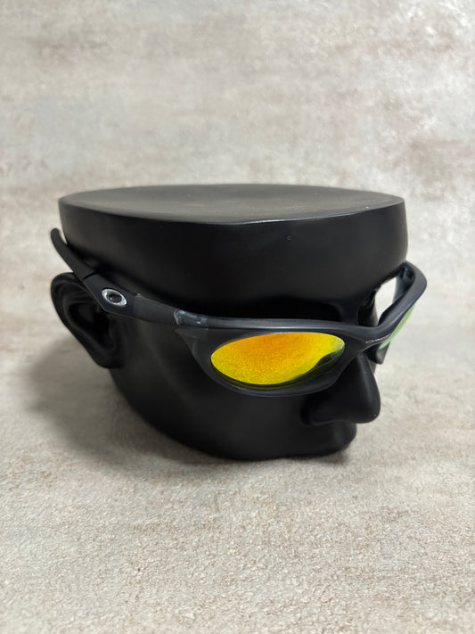 Gafas Oakley Eye Jacket Crystal Black Fire Iridium 3.0 2002 Vintage