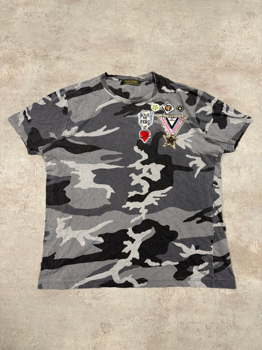Camiseta Militar Parches Valentino  Garavani - M