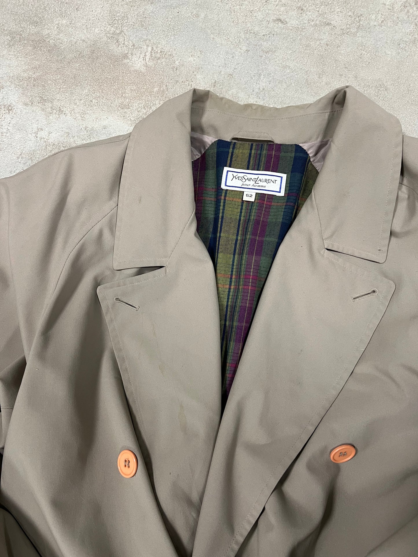 Gabardina Vintage Yves Saint Laurent 80’s - L