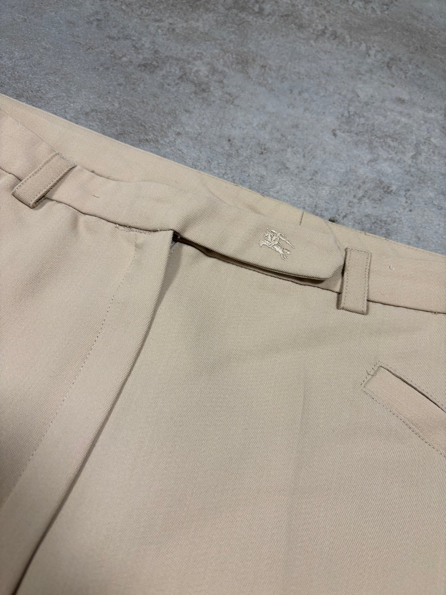 Pantalones Traje Pinzas Burberry 00s Vintage - M