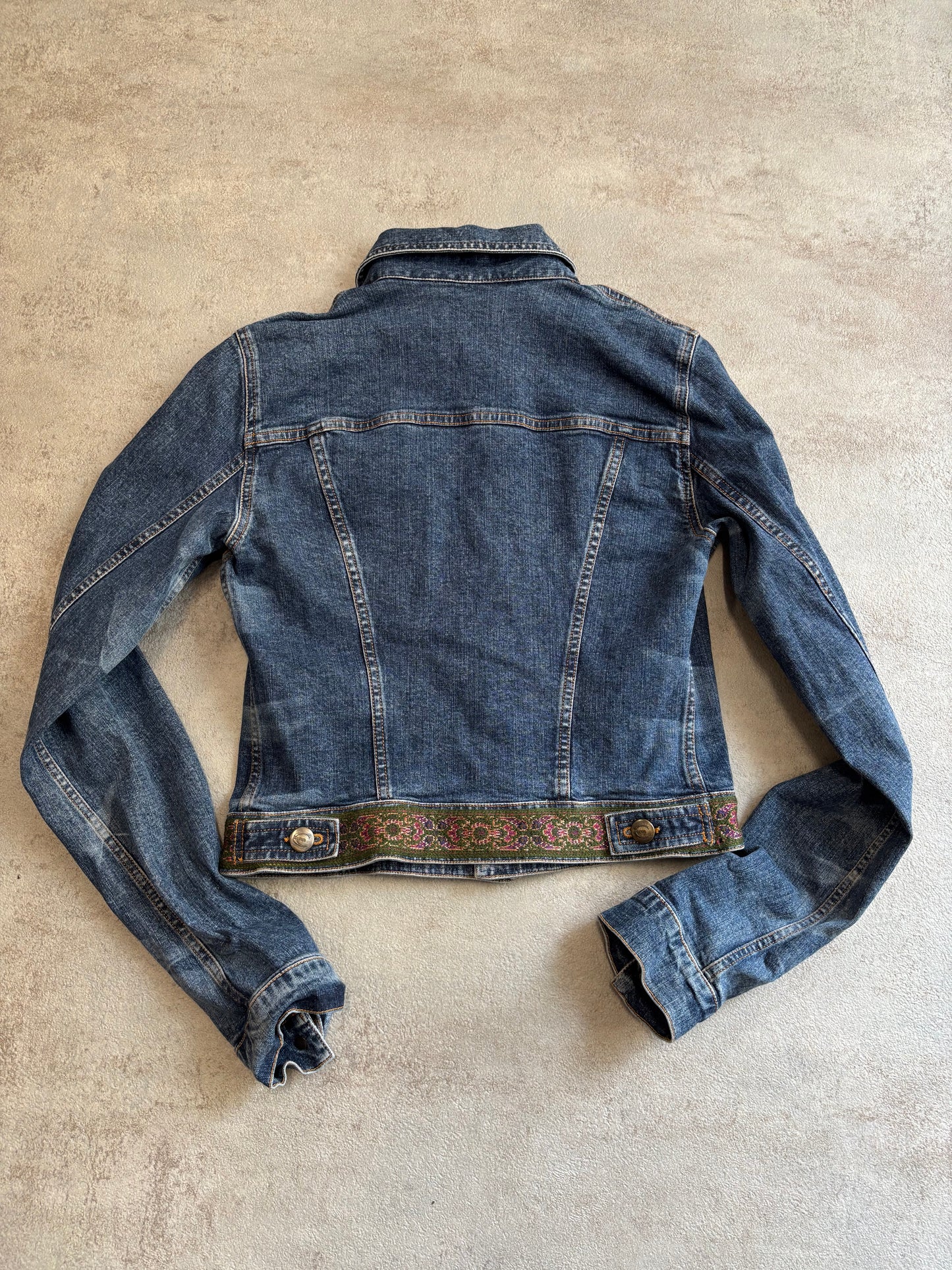 Chaqueta Elástica Vaquera Just Cavalli 00s Vintage - XS