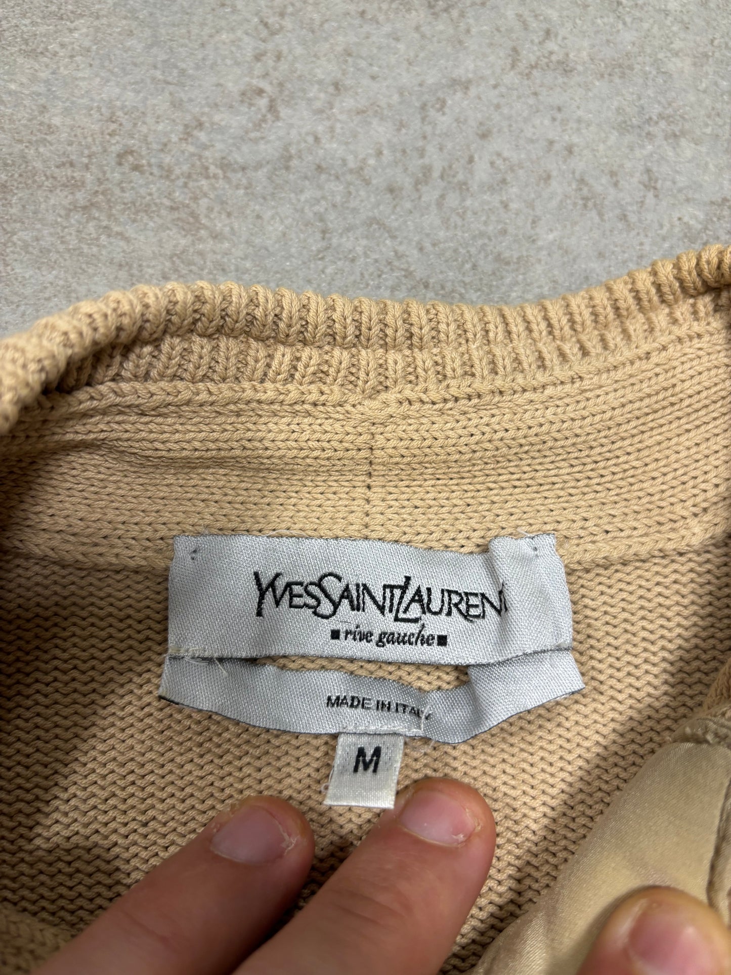 Jersey Zip Lana Yves Saint Laurent 00s Vintage - M