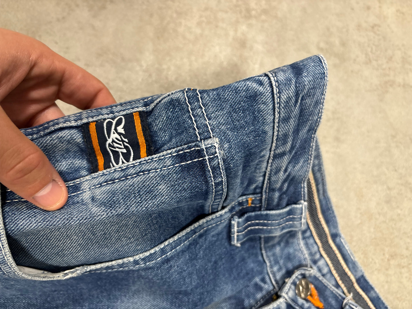 Pantalones Baggy ‘Logo Embroidered’ Sir Benni Miles 00s Vintage - M