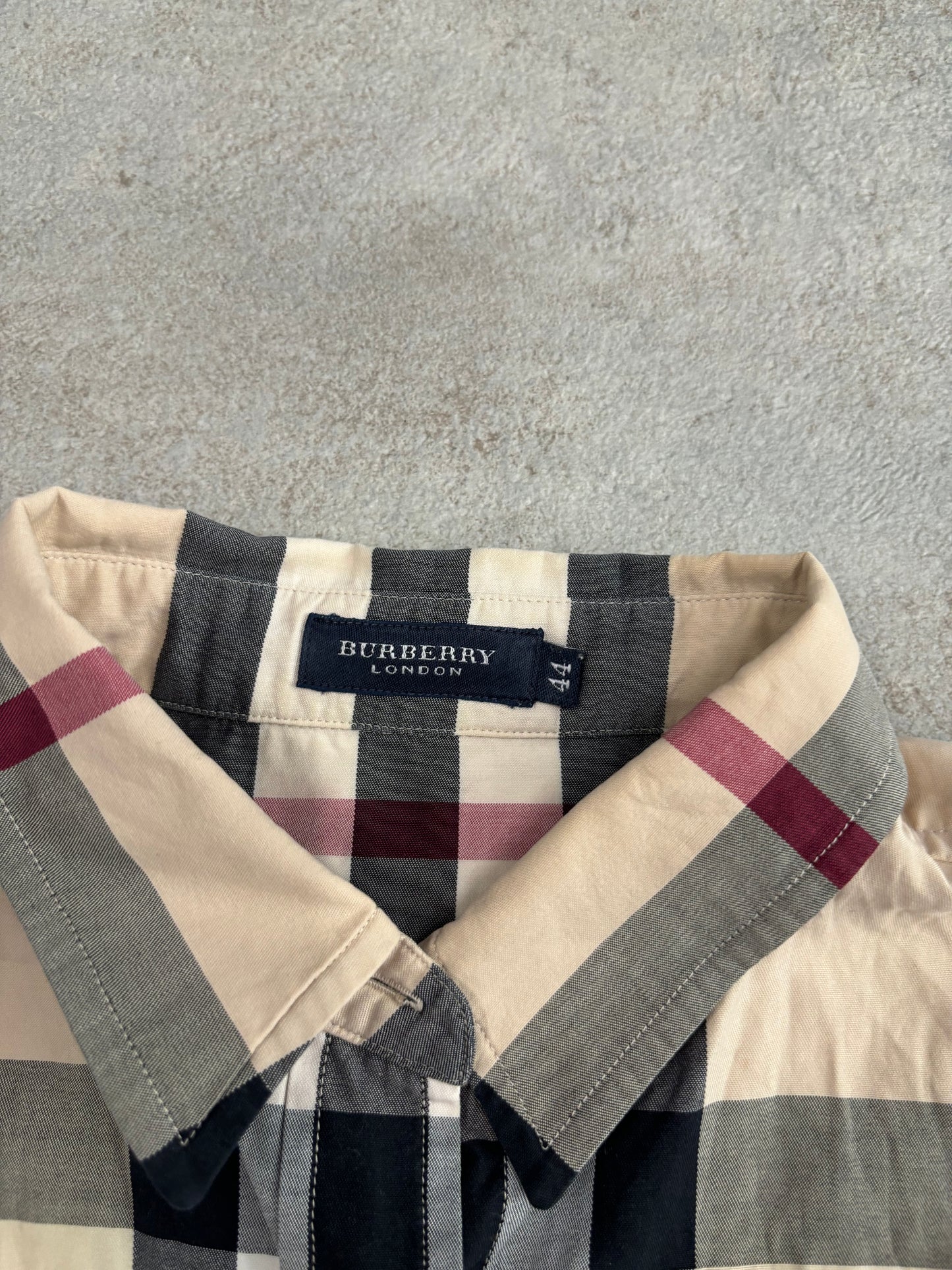 Camisa ‘NovaCheck’ Burberry 00s Vintage - S