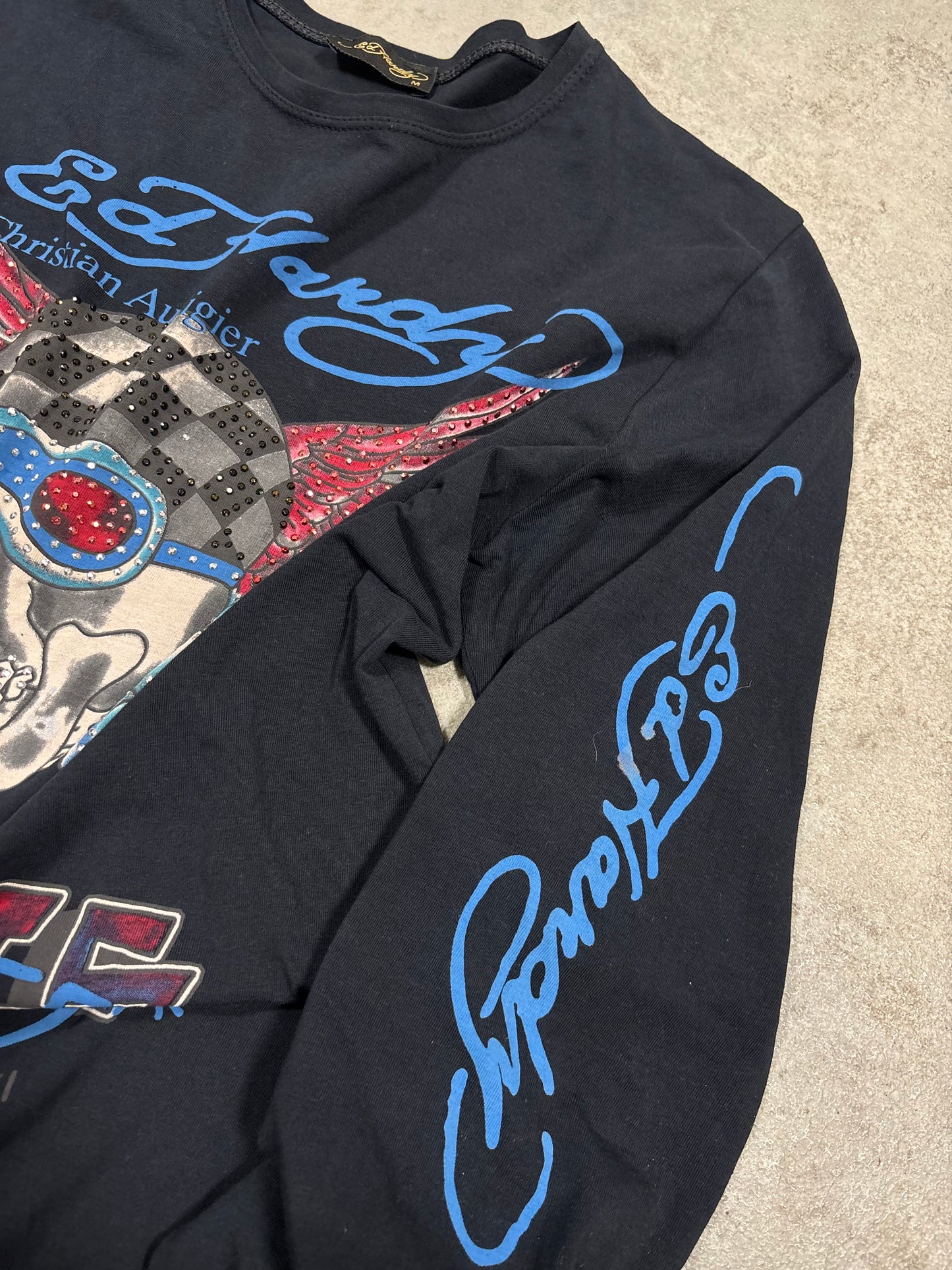 Camiseta Estampada Manga Larga Ed Hardy 00s Vintage - S