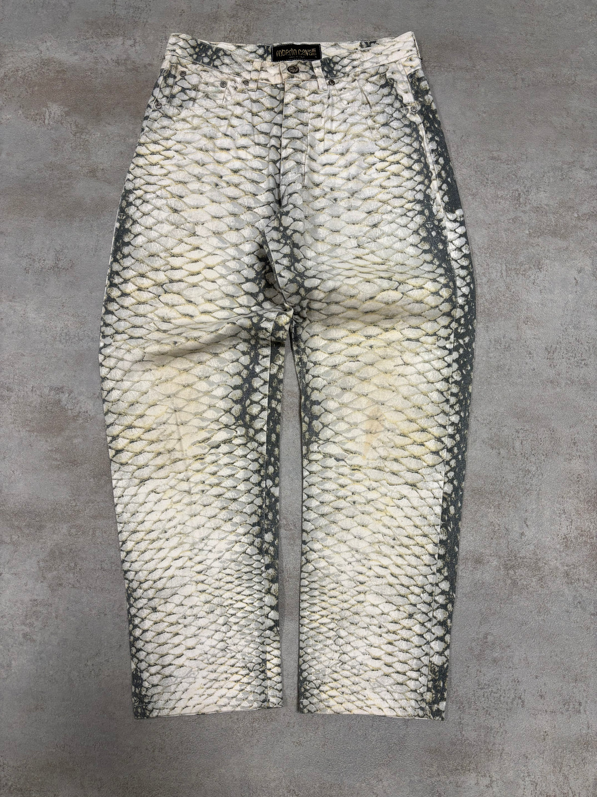 Pantalones Rectos ‘Mermaid’ Roberto Cavalli 90s Vintage - S