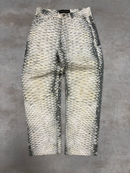 Pantalones Rectos ‘Mermaid’ Roberto Cavalli 90s Vintage - S