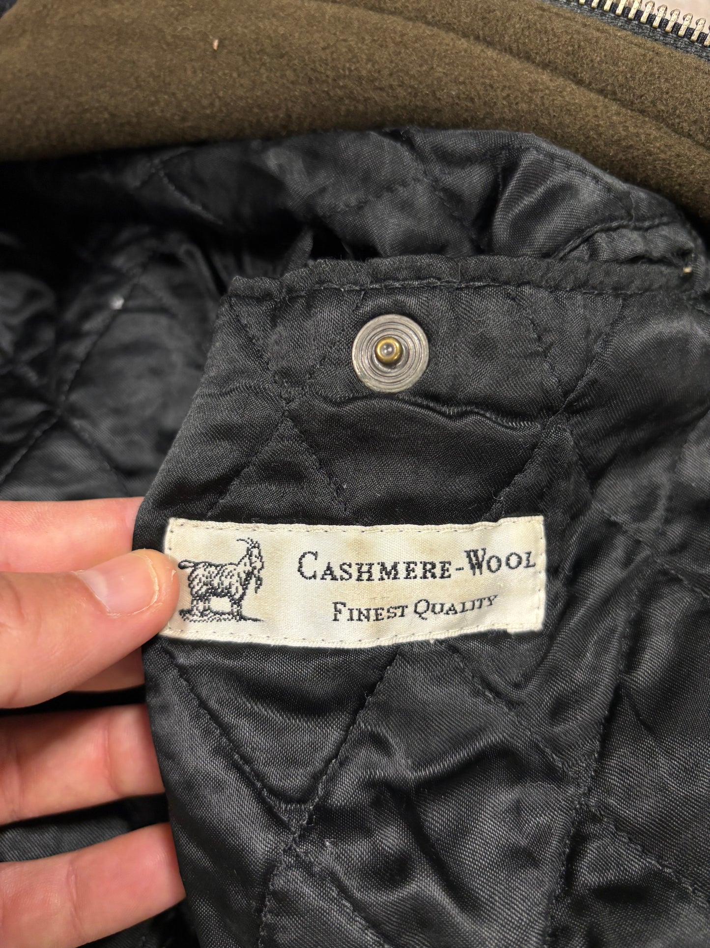 Chaqueta Bomber Cashmere Hugo Boss 90s Vintage - L