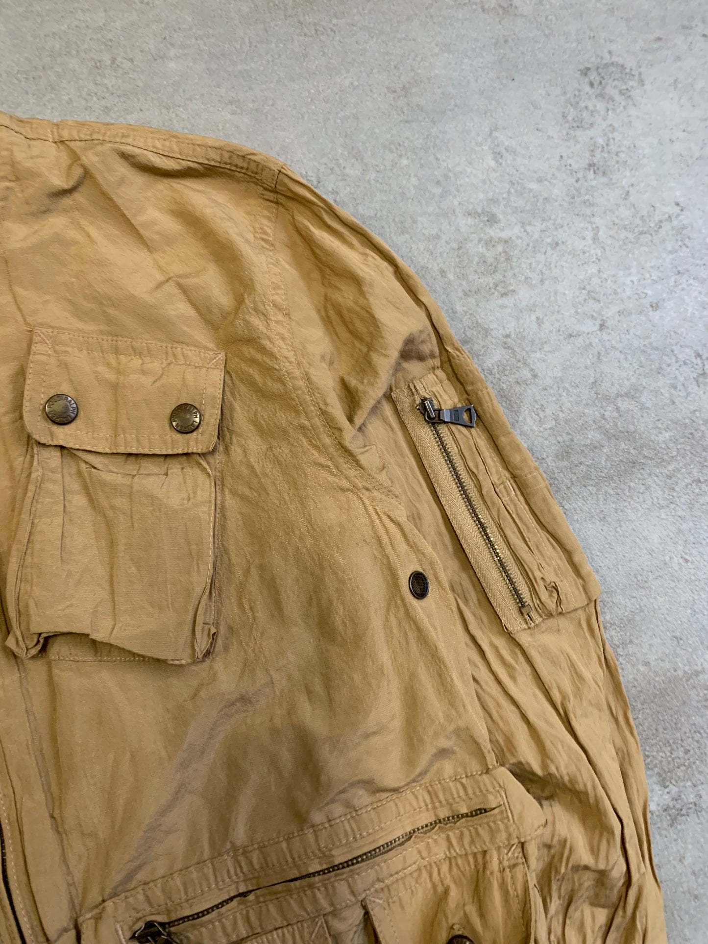 Chaqueta Cargo ‘Metallic fibers’ Vintage Ralph Lauren 90’s - S