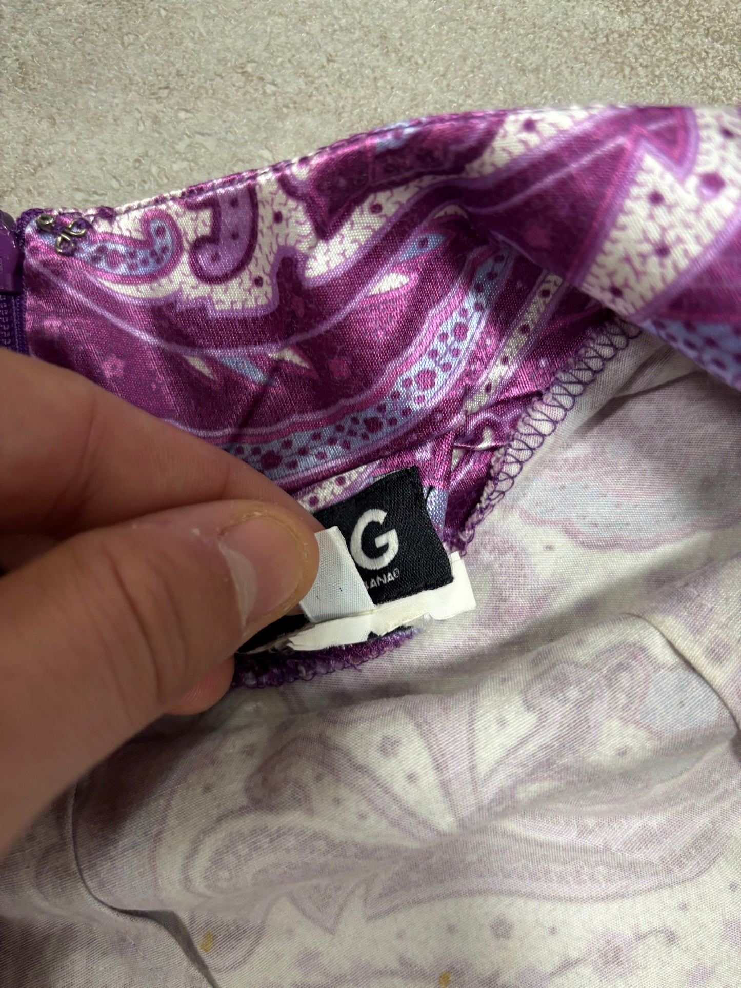 Vestido Paisley Print Dolce & Gabbana 00s Vintage - M