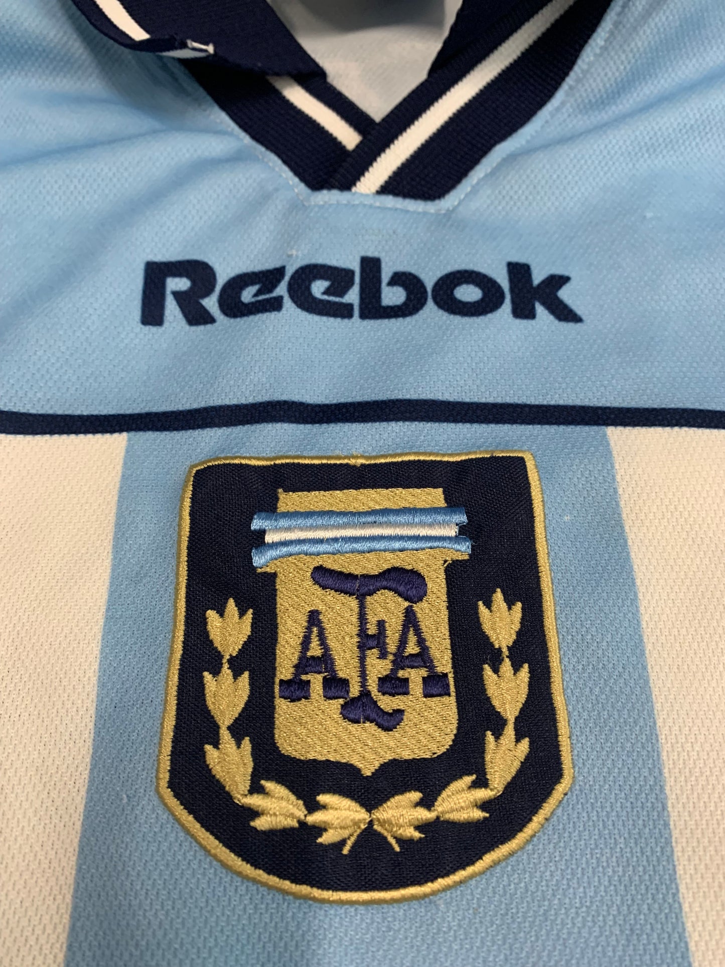 Camiseta Fútbol Vintage Reebok Argentina 2000 Kit - L