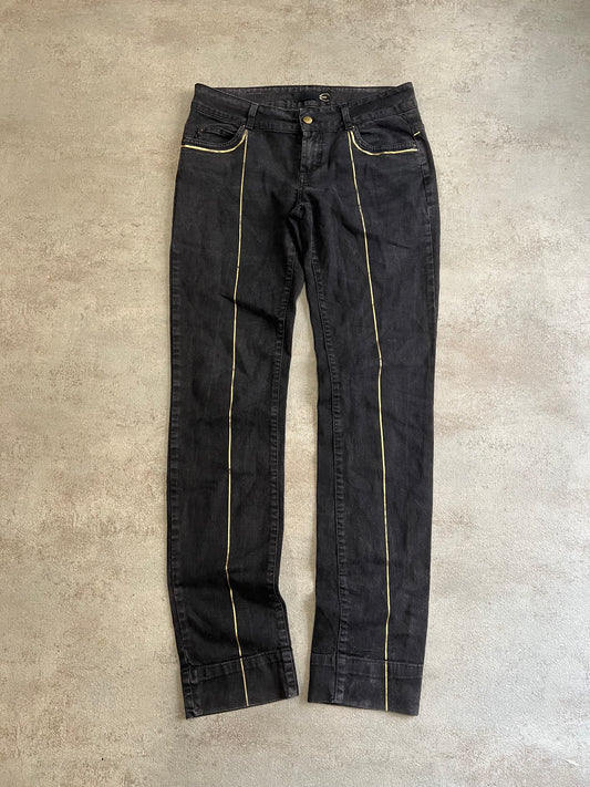 Pantalones Rectos Tiro Bajo Vintage Just Cavalli 00’s - M