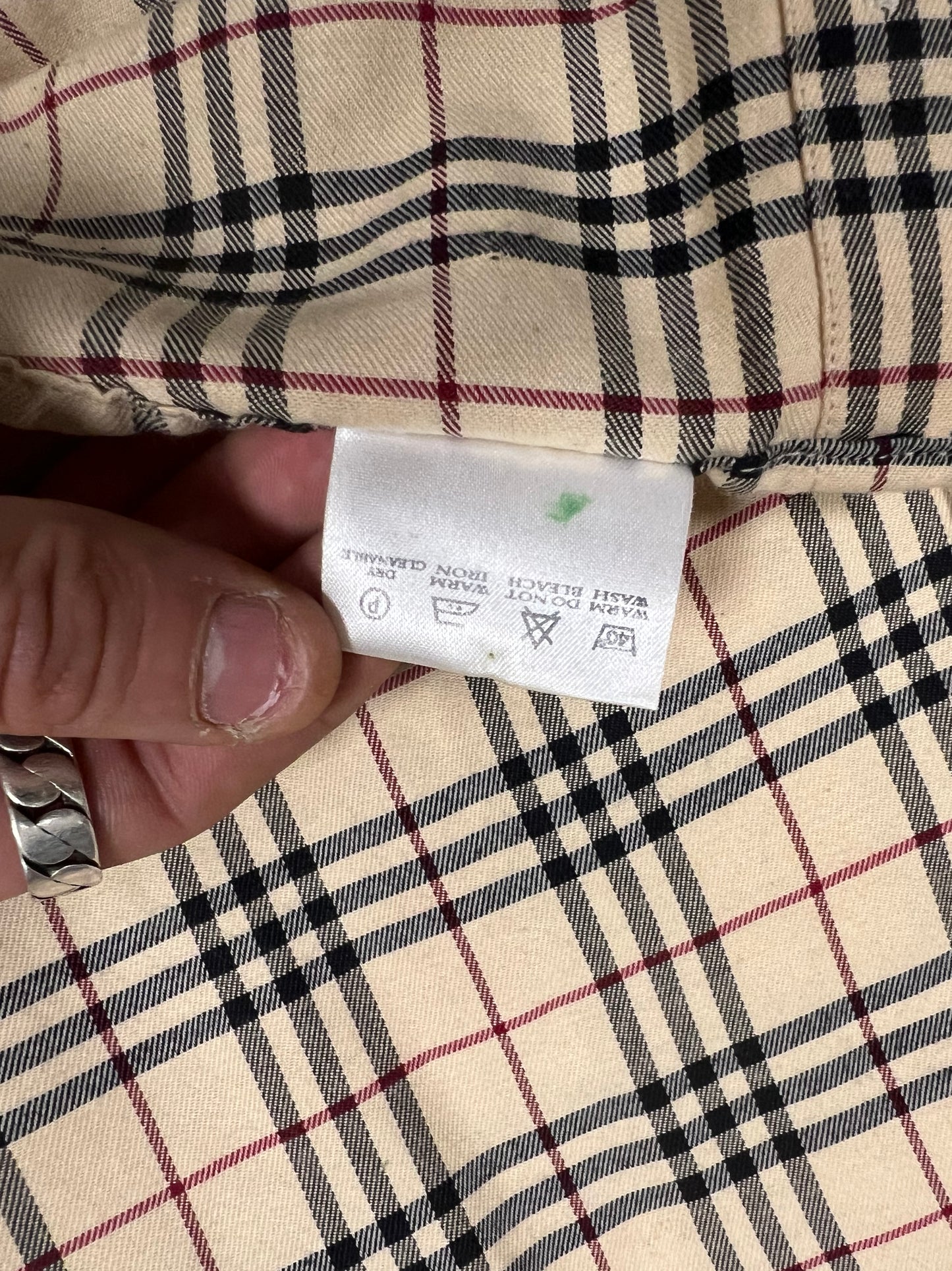 Camisa Vintage Burberry Nova Check 90’s - S