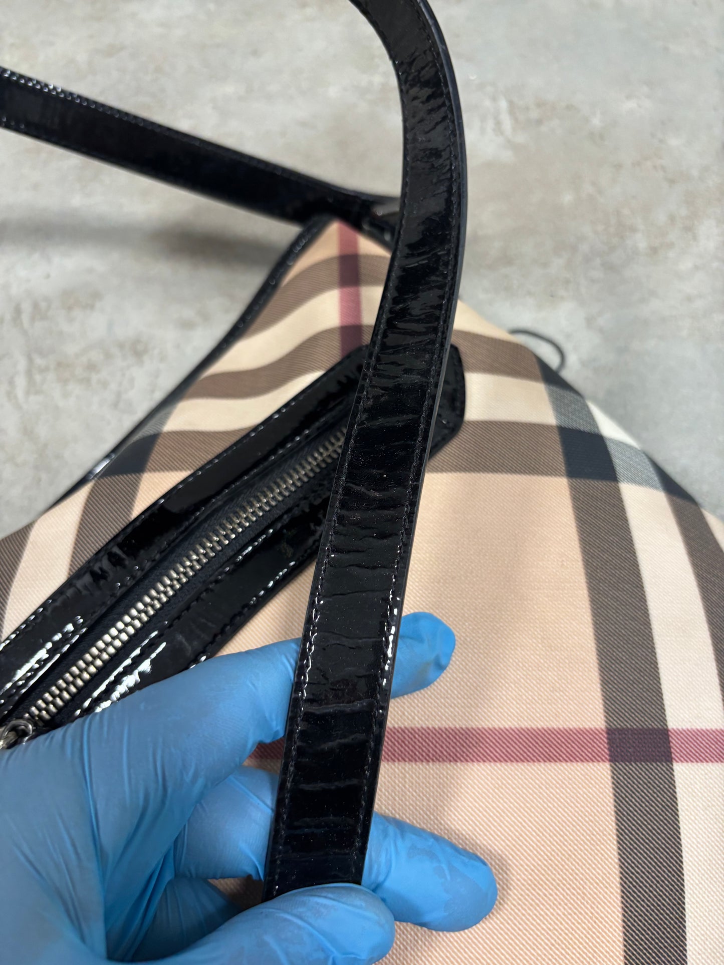 Bolso De Hombro Burberry Supernova ‘Nova Check’ 00s Vintage