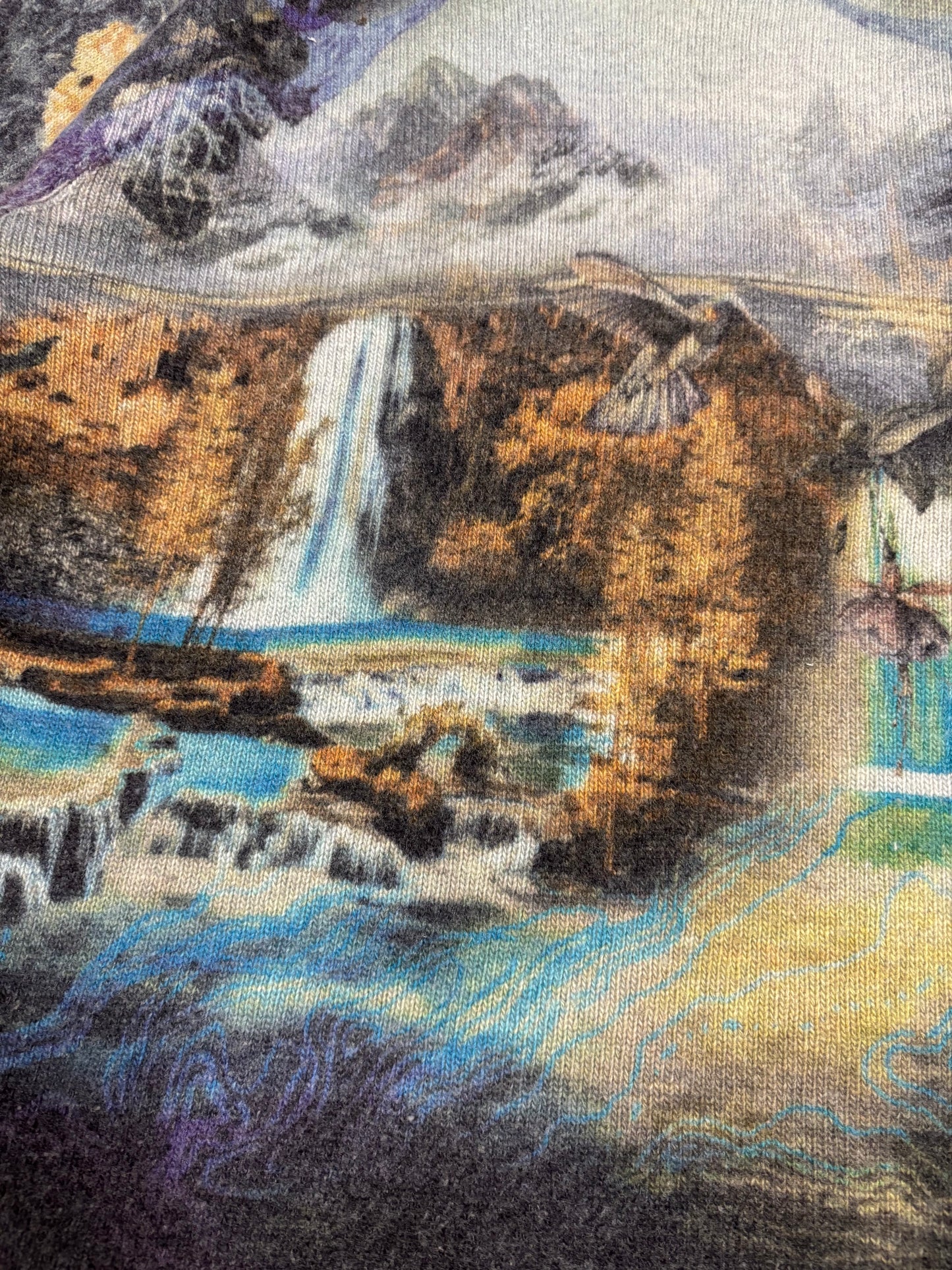Jersey Lana/Cashmere Estampado Etro Milano 00s Vintage - S