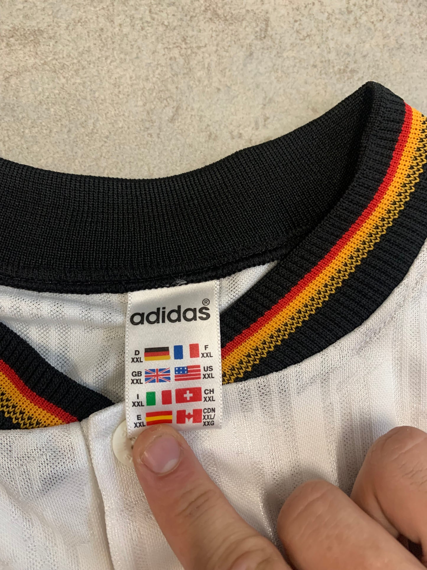 Camiseta Vimtage Adidas Alemania 1996 Kit - XL