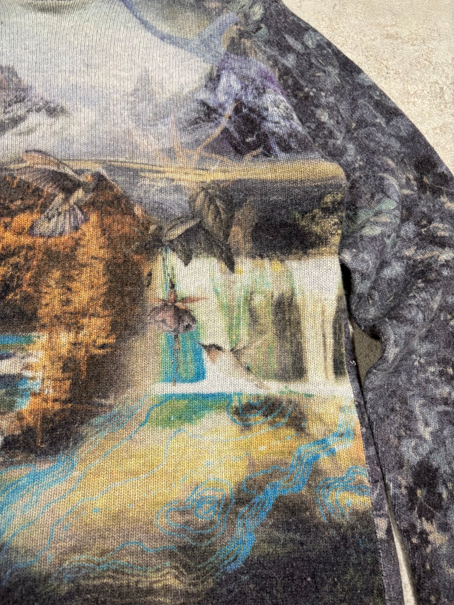 Jersey Lana/Cashmere Estampado Etro Milano 00s Vintage - S