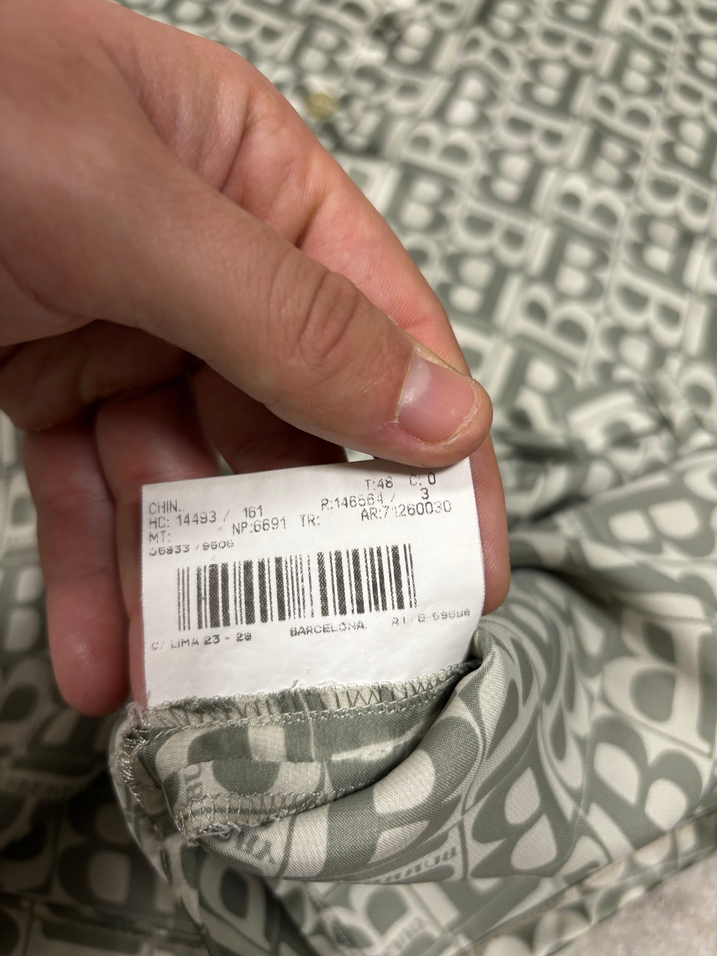 Camisa Viscosa Burberry Monogram 00s Vintage - S