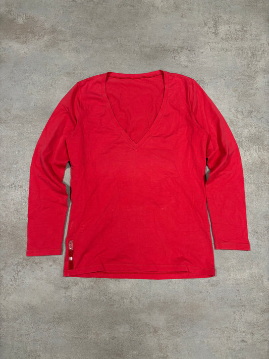 Camiseta Pico Elástica Prada 90s Vintage - L