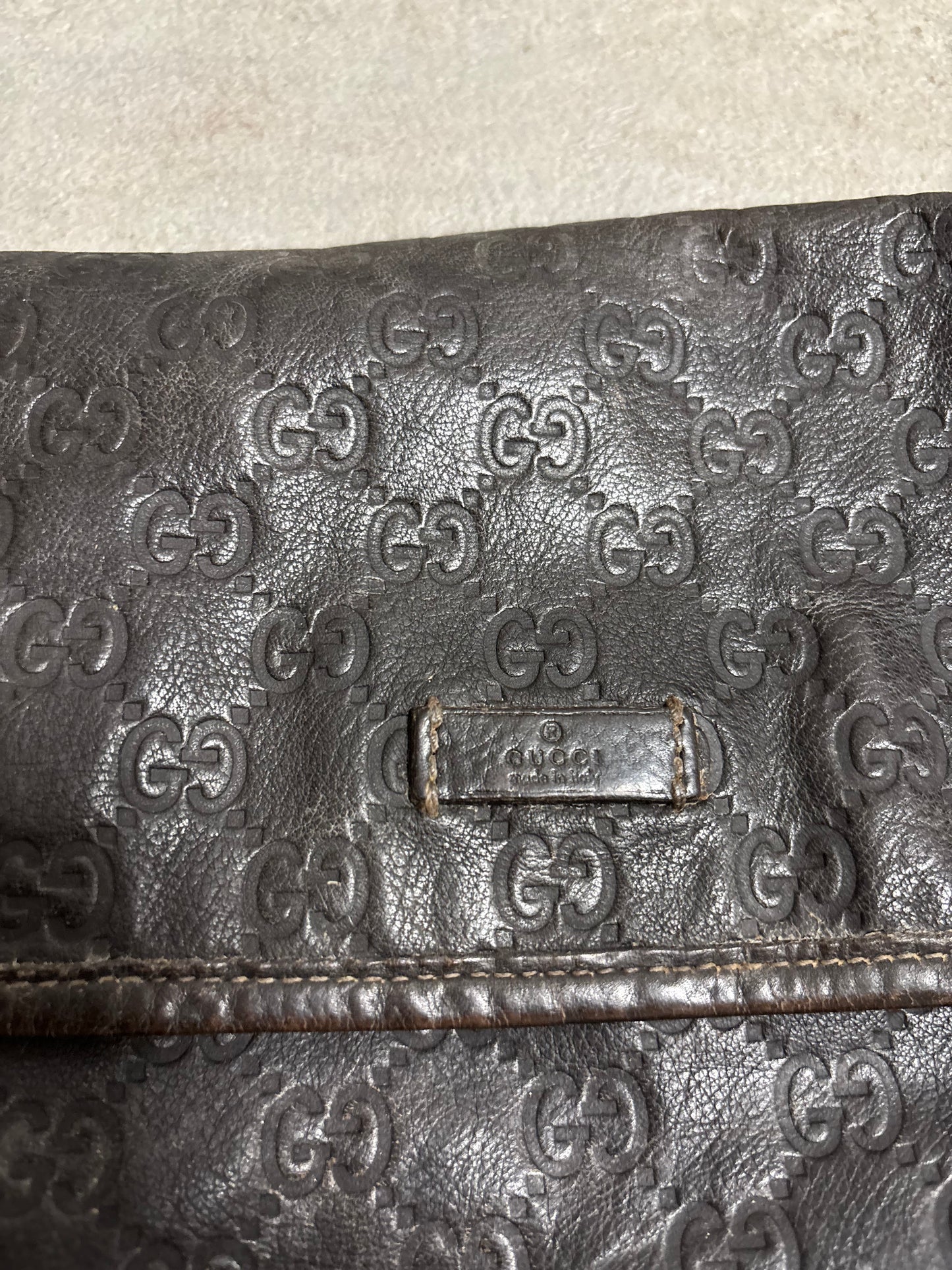 Bandolera ‘Guccissima’ Cuero Gucci 00s Vintage