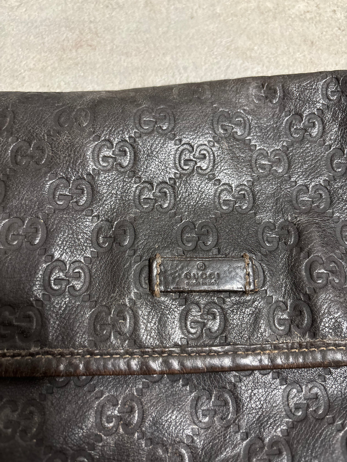 Bandolera ‘Guccissima’ Cuero Gucci 00s Vintage