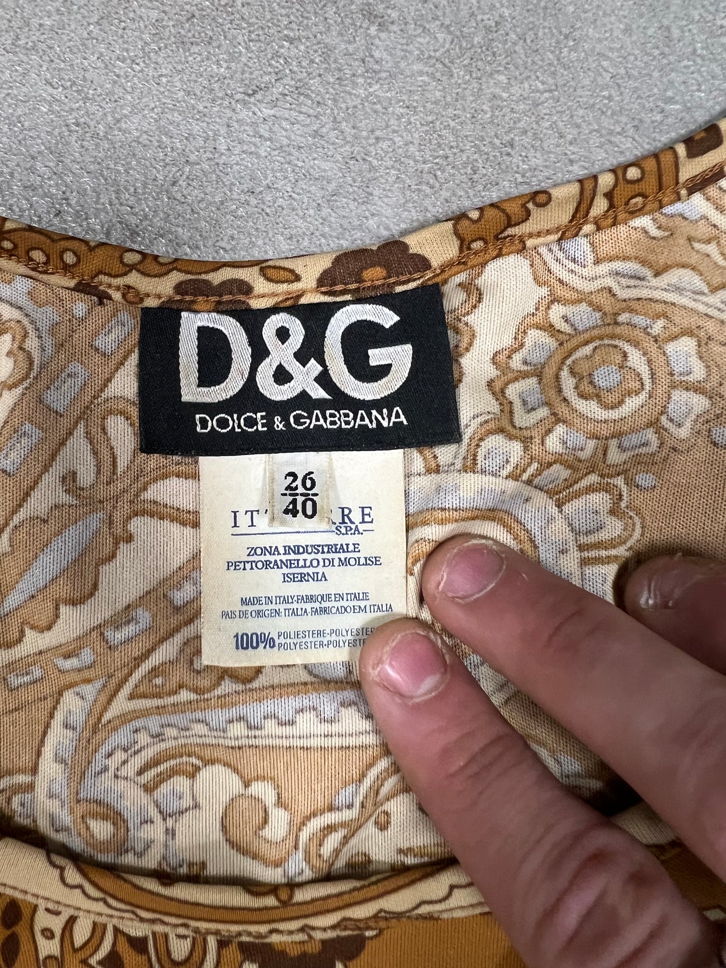 Vestido Estampado Vintage Dolce Gabbana 00’s - L