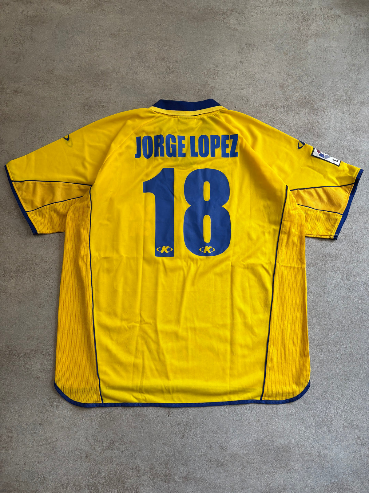 Camiseta Kelme Villarreal ‘Terra Mítica’ 2001/02 ‘Jorge López’ Vintage - XL