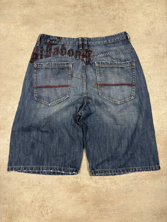 Shorts 3/4 Billabong ‘Logo Embroidered’ 00s Vintage - M