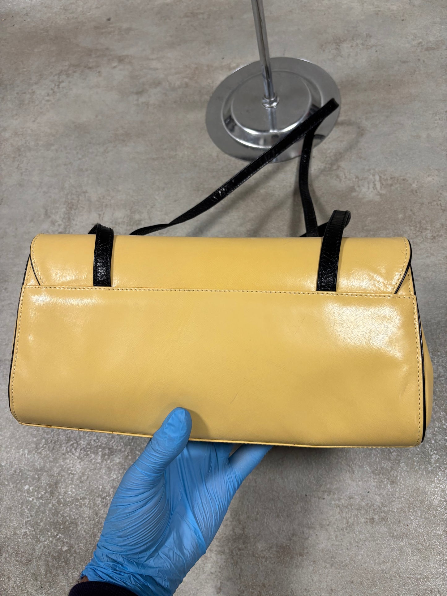 Bolso Cuero Hombro Estructura Balenciaga Paris 90s Vintage