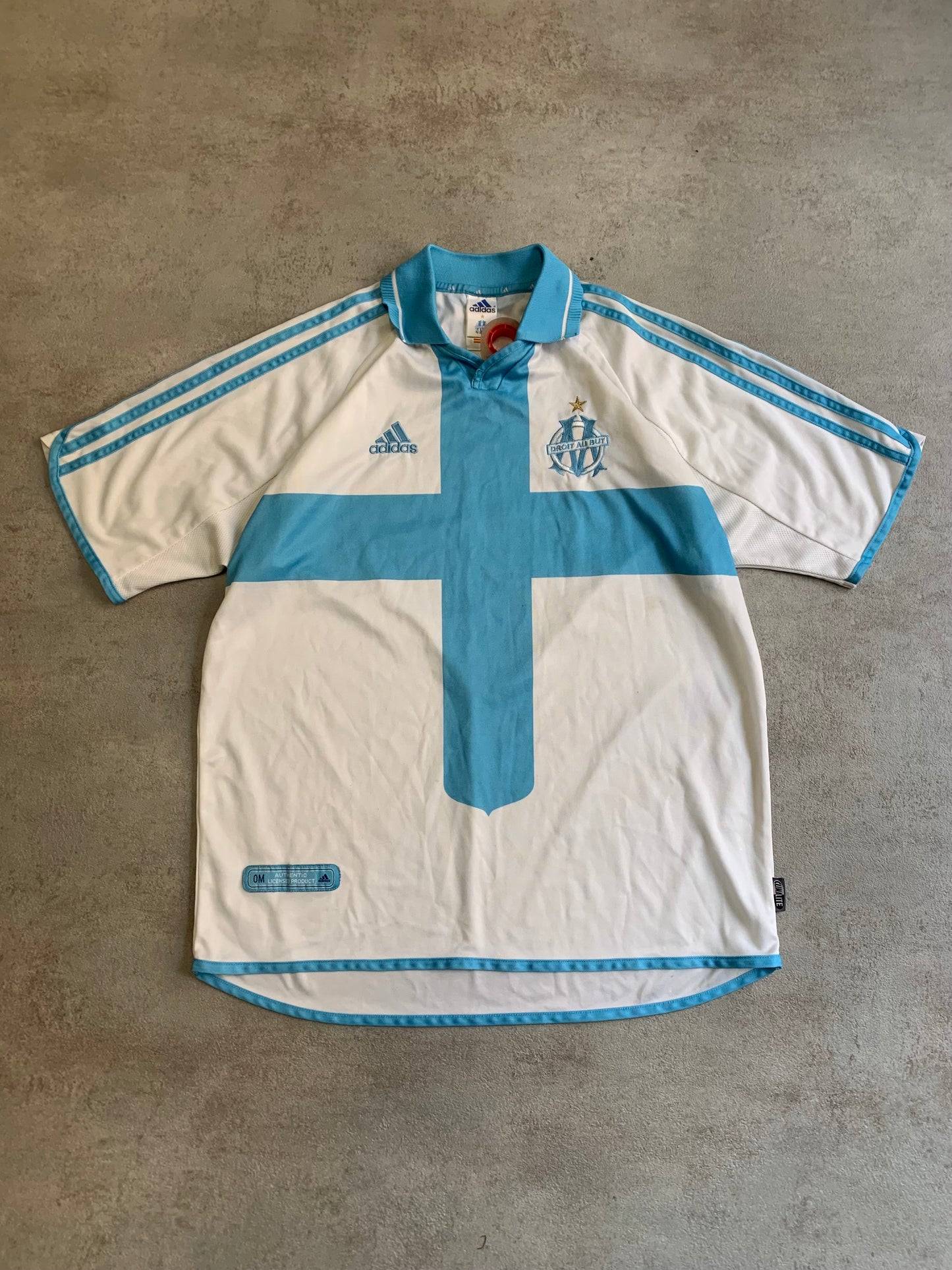 Camiseta Fútbol Vintage Marsella 00/01 Kit - L