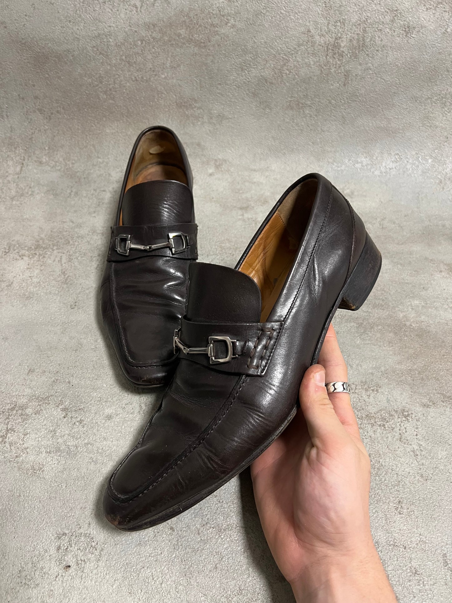 Mocasines Vintage Gucci Horsebit - 45